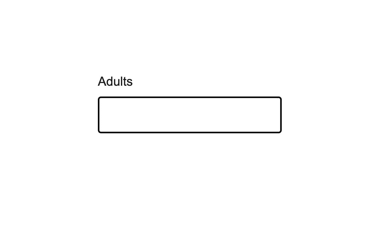 Do: Use label instead of a placeholder